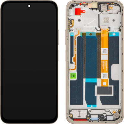 Дисплей с тъчскрийн Oppo A6, с рамка, Златист (Aurora Gold), Service Pack 621029000760