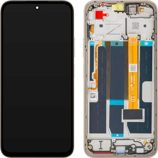 Дисплей с тъчскрийн Oppo A6 4G, с рамка, Златист (Aurora Gold), Service Pack 621029000744