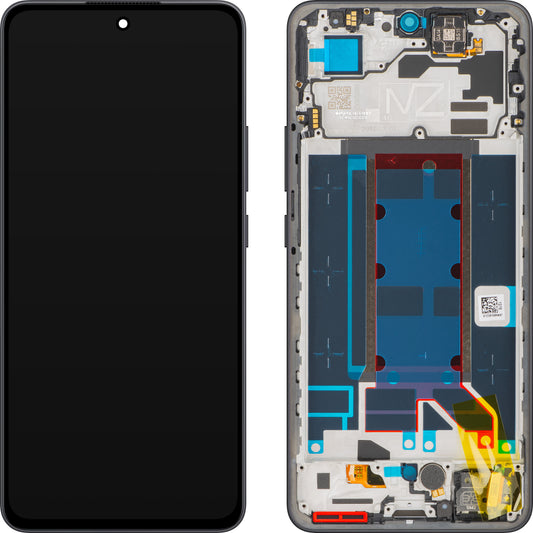 Дисплей с тъчскрийн Oppo Reno13 FS 5G / Reno13 F, с рамка, Сив (Graphite Grey), Service Pack 621029000449