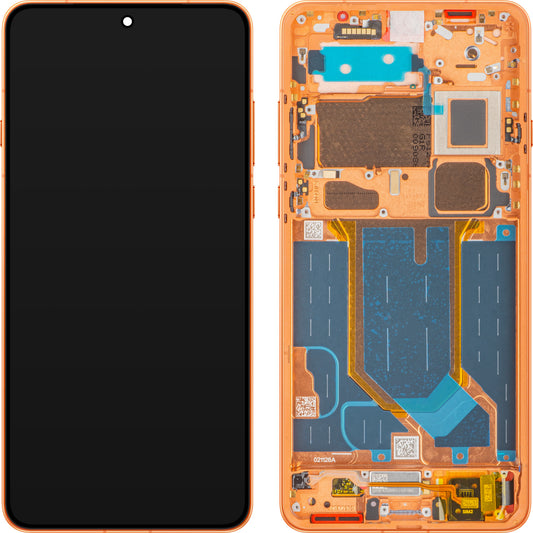 Дисплей с тъчскрийн Oppo Find X9 Ultra, с рамка, оранжев (Canyon Orange), сервизен пакет 621029000921