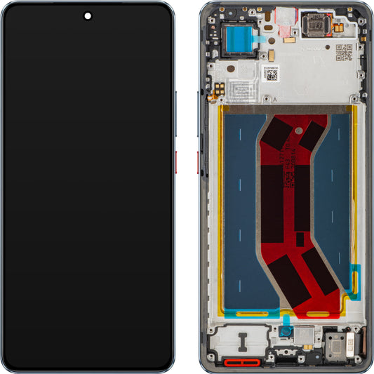 Дисплей с тъчскрийн Realme GT 7T, с рамка, син (IceSense Blue), сервизен пакет 621029000575