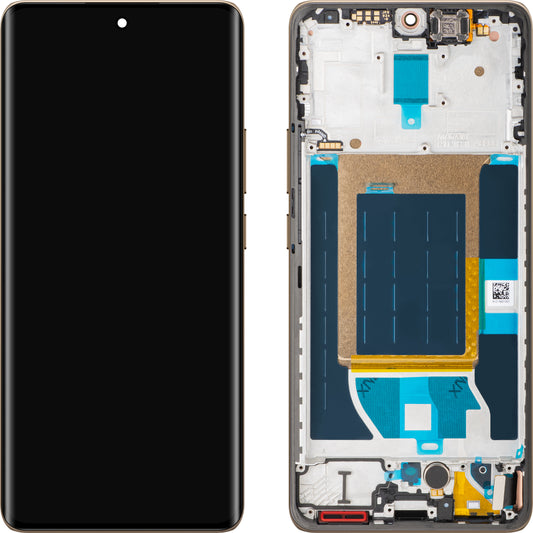 Дисплей с тъчскрийн Realme 14 Pro, с рамка, Бял (Pearl White), Swap 621029000423