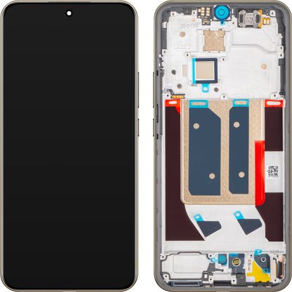 Дисплей с тъчскрийн Realme 14 Pro+, с рамка, бял (Pearl White), Service Pack 621039000082