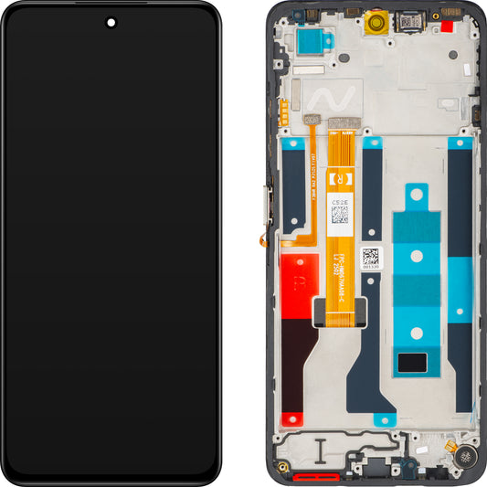 Дисплей с тъчскрийн Realme C75 5G, с рамка, златист, Service Pack 621029000536