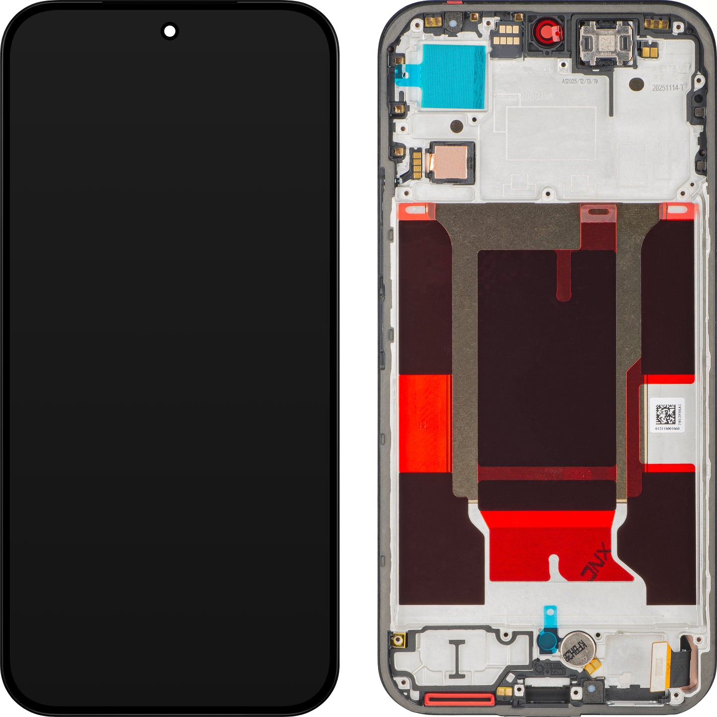 Дисплей с тъчскрийн Realme 16 Pro, с рамка, черен, Service Pack 621029000809
