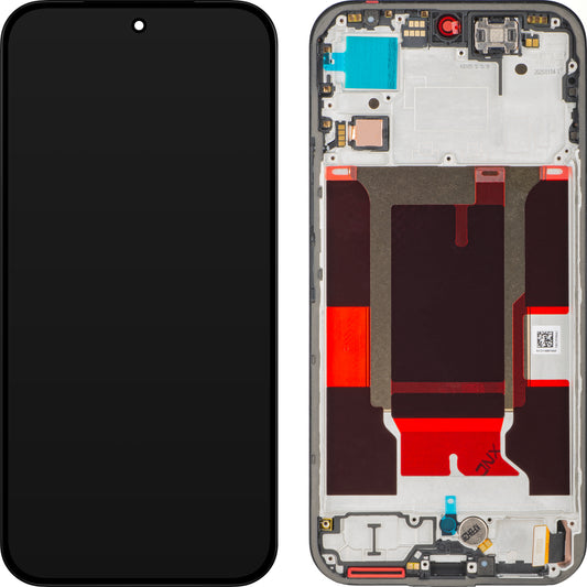 Дисплей с тъчскрийн Realme 16 Pro, с рамка, черен, Service Pack 621029000809