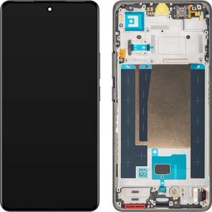 Дисплей с тъчскрийн Realme 16 Pro+, с рамка, сив, Service Pack 621029000805