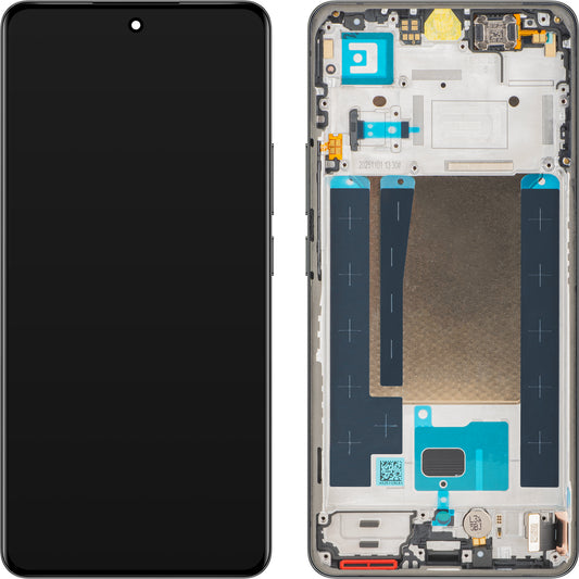 Дисплей с тъчскрийн Realme 16 Pro+, с рамка, сив, Service Pack 621029000805