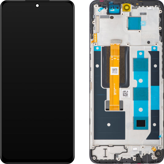 Дисплей с тъчскрийн Realme 12, с рамка, черен, Swap 621029000184