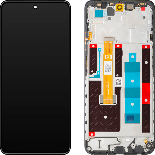 Дисплей с тъчскрийн Realme 14x, с рамка, черен (Carbon Black), Swap 621029000456