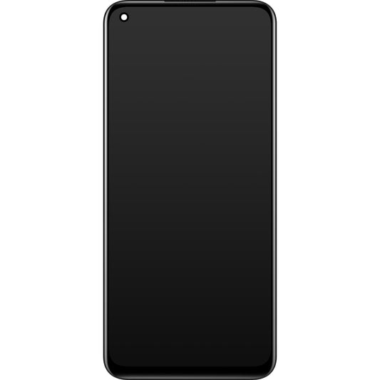 Дисплей с тъчскрийн Realme 8, с рамка, черен, Swap 4906919