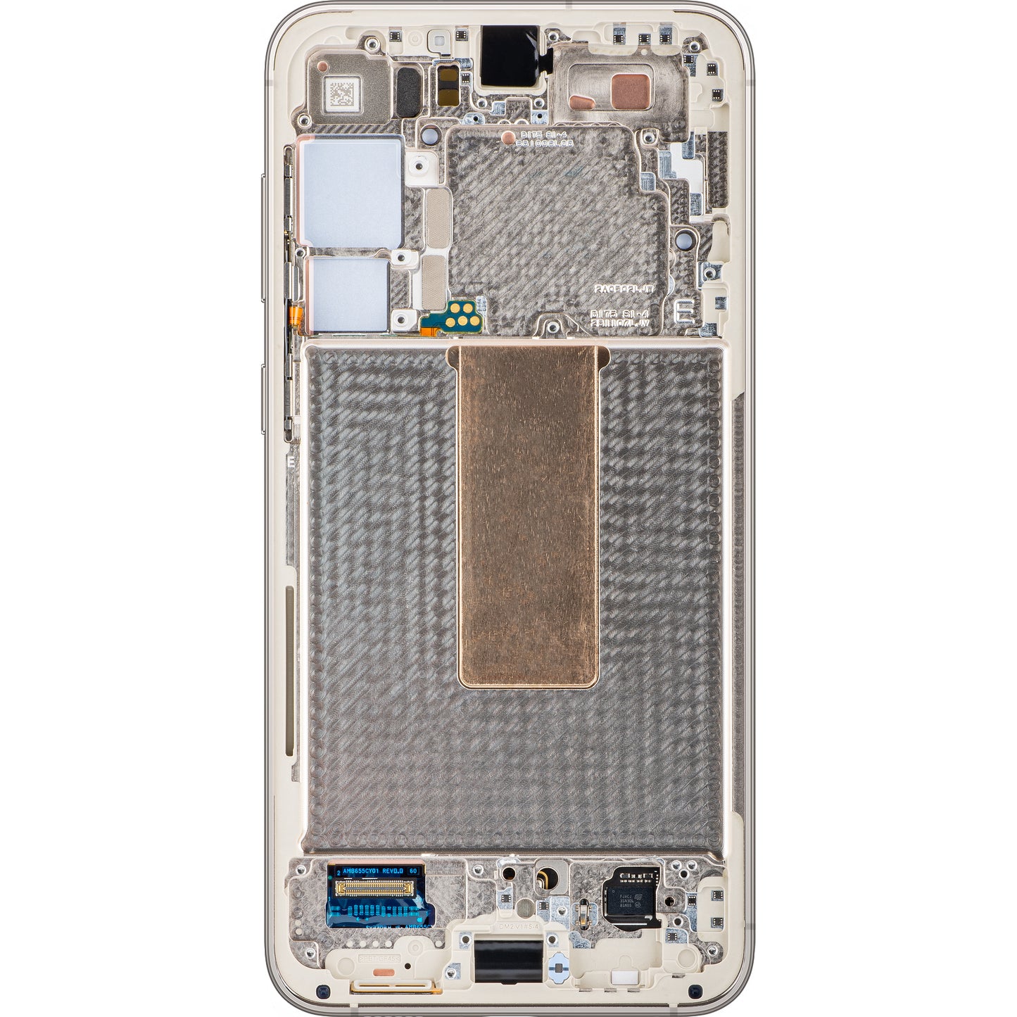 Дисплей с тъчскрийн Samsung Galaxy S23+ S916, с рамка, бял (крем), Service Pack GH82-30476B