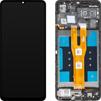 Дисплей с тъчскрийн за Samsung Galaxy A06 A065, с рамка, черен, Service Pack GH81-26440A