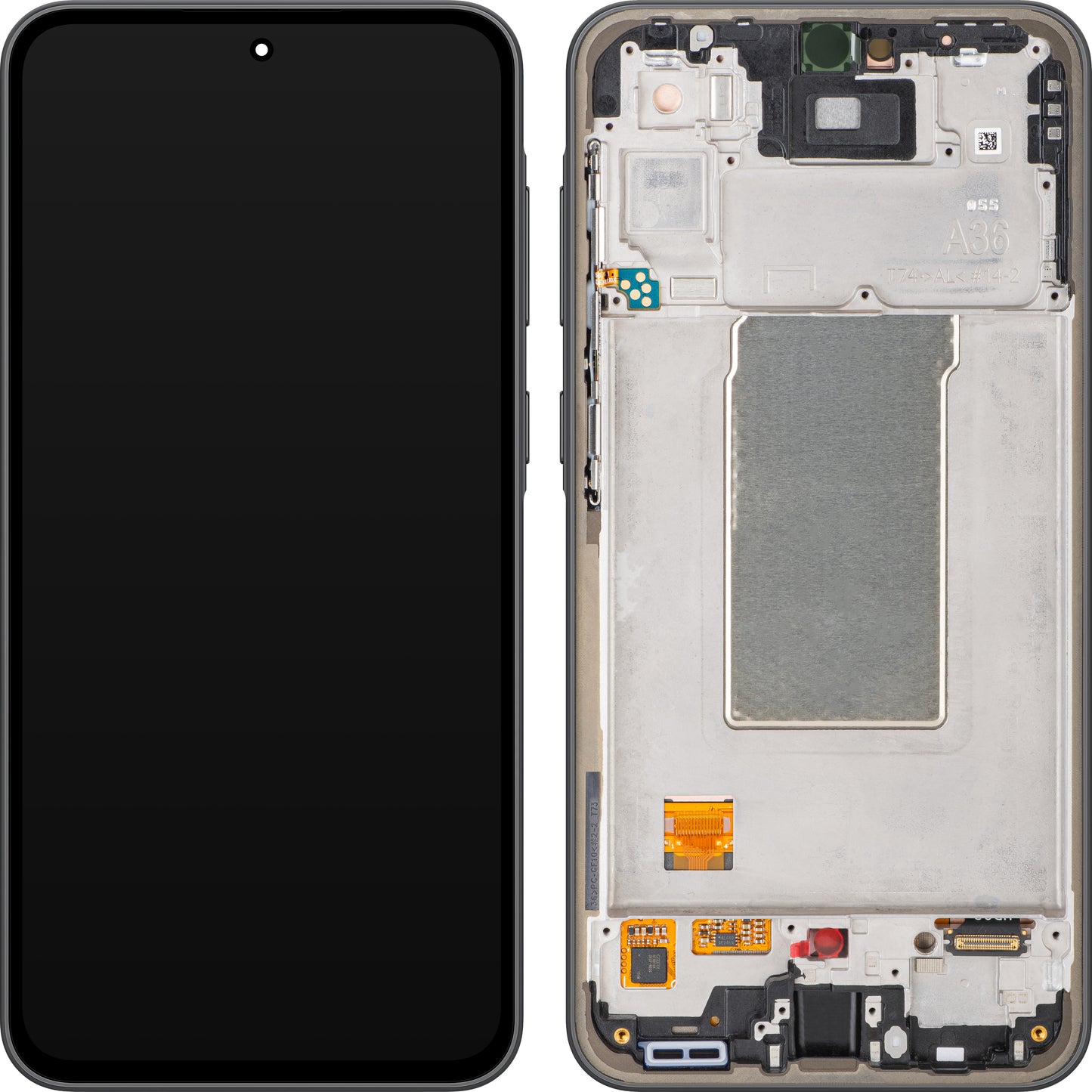 Дисплей с тъчскрийн Samsung Galaxy A36 A366, с рамка, черен, Service Pack GH82-36841A