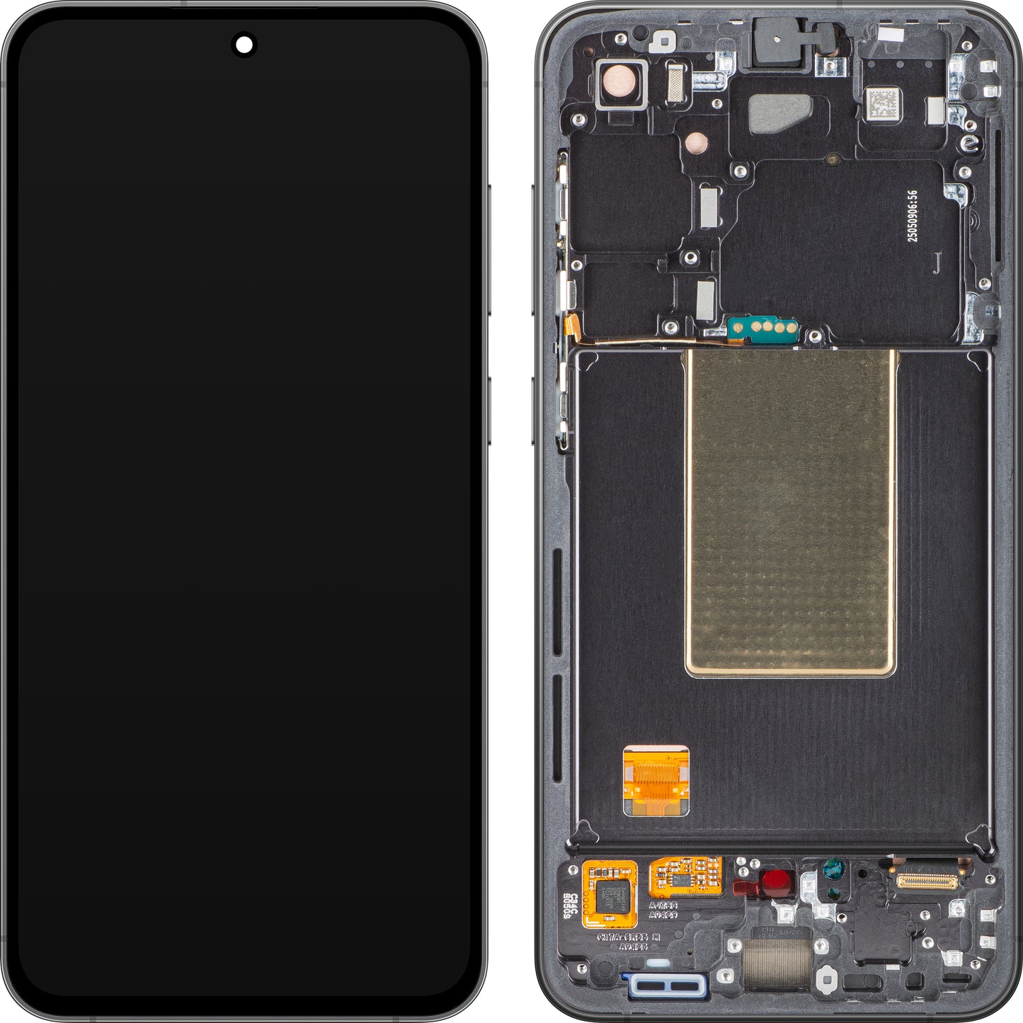 Samsung Galaxy S24 FE S721 Сензорен дисплей Samsung Galaxy S24 FE S721, с рамка, черен (графит), сервизен пакет GH82-35848A 