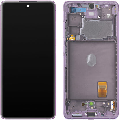 Дисплей с тъчскрийн за Samsung Galaxy S20 FE G780, с рамка, лилав, Swap GH82-24219C