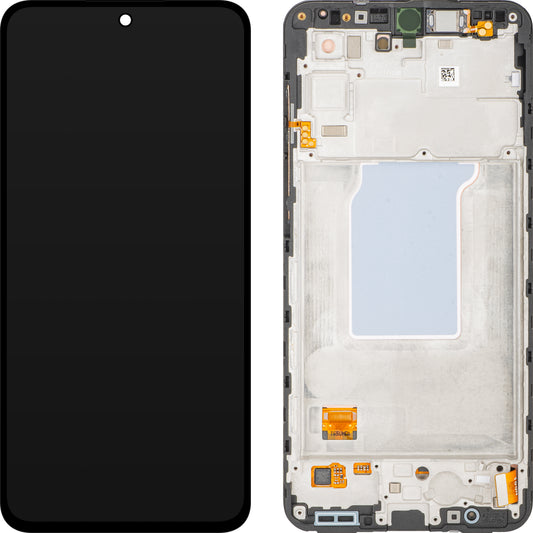 Дисплей с тъчскрийн Samsung Galaxy A27 5G, с рамка, черен, Service Pack GH82-39944A