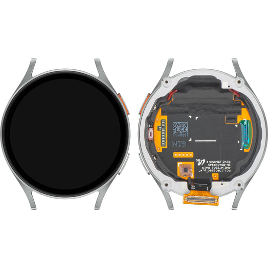 Дисплей с тъчскрийн Samsung Galaxy Watch7 44mm, с рамка, BT версия, сребрист, Service Pack GH97-29845C