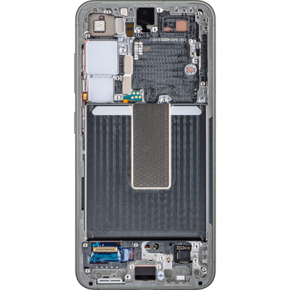 Сензорен дисплей Samsung Galaxy S23 S911, с рамка, зелен, сервизен пакет GH82-30480C