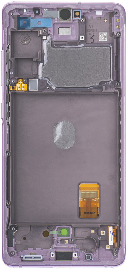 Дисплей с тъчскрийн за Samsung Galaxy S20 FE G780, с рамка, лилав, Swap GH82-24219C