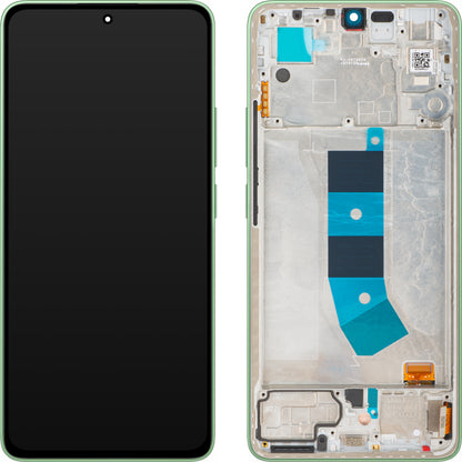 Дисплей с тъчскрийн Xiaomi Redmi Note 13 4G, с рамка, Зелен (Mint Green), Service Pack 56000300N700