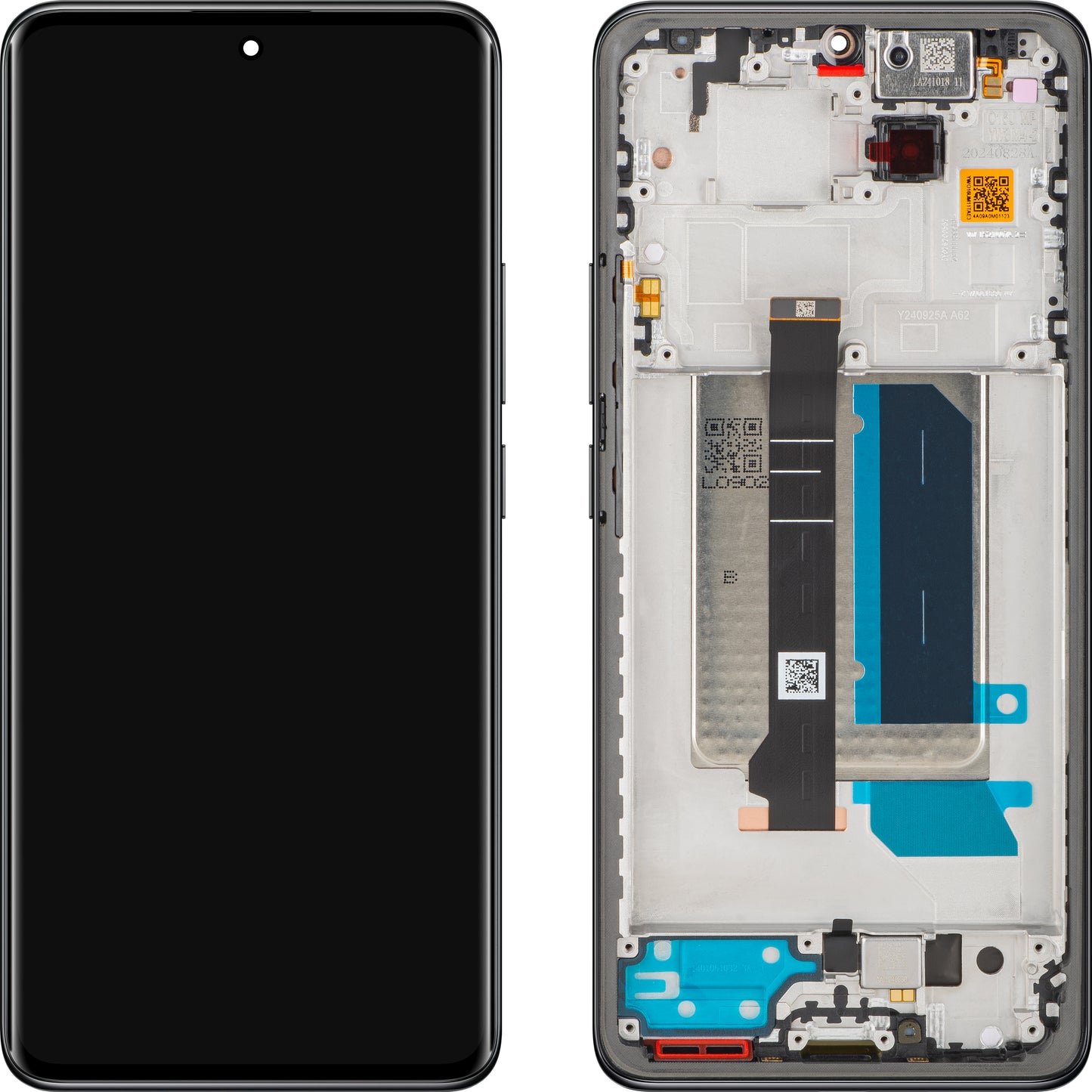 Дисплей с тъчскрийн Xiaomi Redmi Note 14 Pro+ 5G, с рамка, Черен (Midnight Black), Service Pack 5600190O16U00