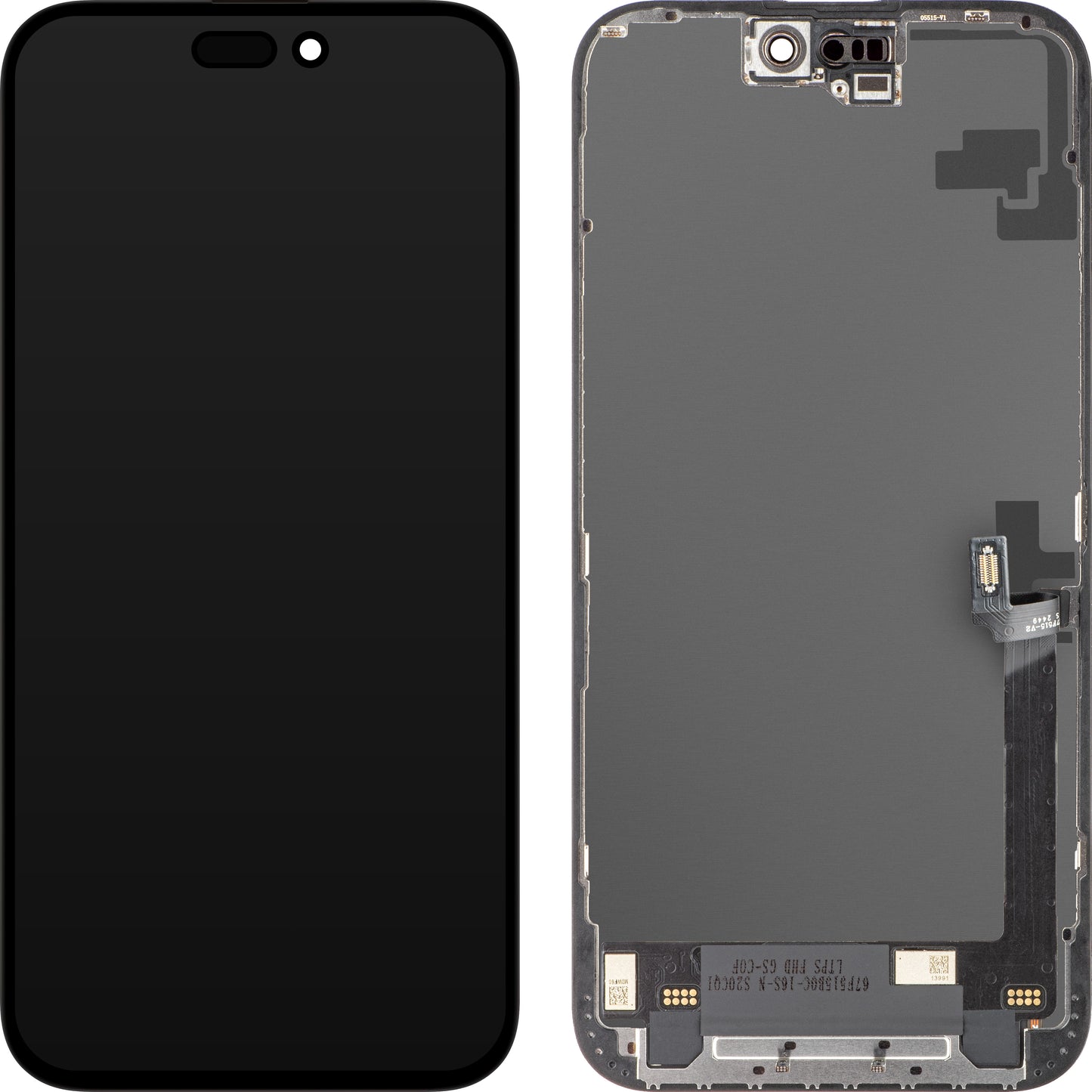 Дисплей с тъчскрийн ZY за Apple iPhone 16 Plus, с рамка, LCD In-Cell версия, черен