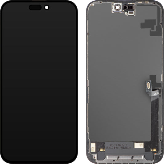 Дисплей с тъчскрийн ZY за Apple iPhone 16 Plus, с рамка, LCD In-Cell версия, черен