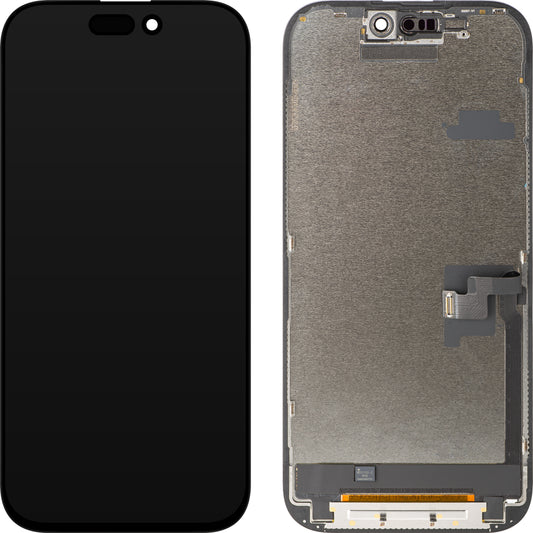 Дисплей с тъчскрийн ZY за Apple iPhone 16 Pro, с рамка, LCD версия In-Cell IC Movable, черен
