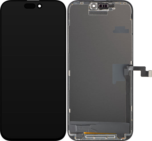 Дисплей с тъчскрийн ZY за Apple iPhone 16 Pro Max, с рамка, LCD версия In-Cell IC Movable, черен