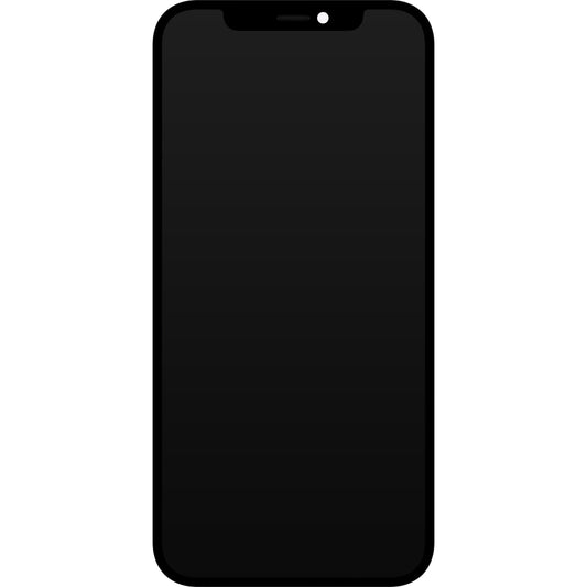 JK Сензорен дисплей за Apple iPhone 12 / 12 Pro, с рамка, версия с вграден LCD дисплей, черен
