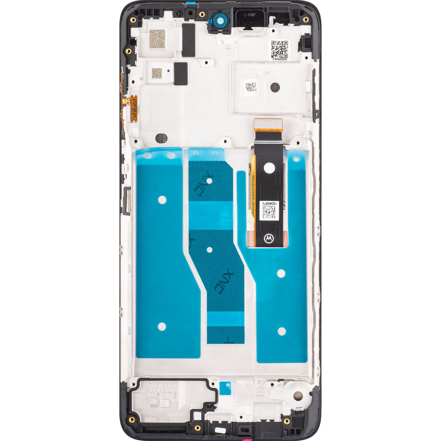 Motorola Moto G82 Дисплей с тъчскрийн, с рамка, сив, сервизен пакет 5D68C20864