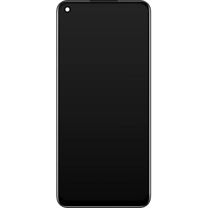 Дисплей със сензорен екран Oppo A74 5G / A54 5G, с рамка, черен, сервизен пакет 4906219