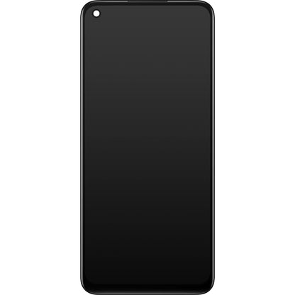 Дисплей със сензорен екран Oppo A73 5G / A72 5G, с рамка, черен, сервизен пакет 4904890