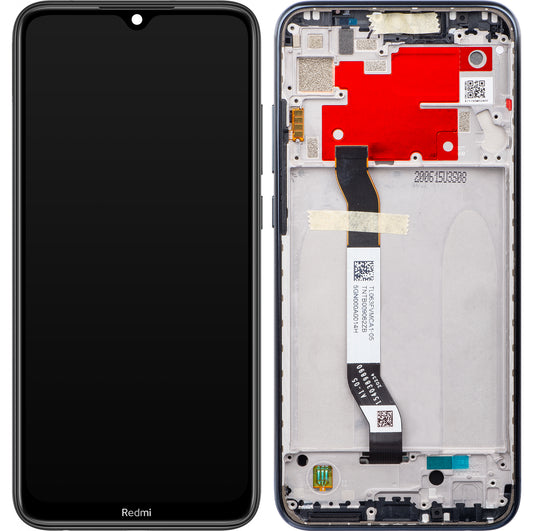 Дисплей с тъчскрийн Xiaomi Redmi Note 8T, с рамка, черен, Service Pack 5600040C3X00