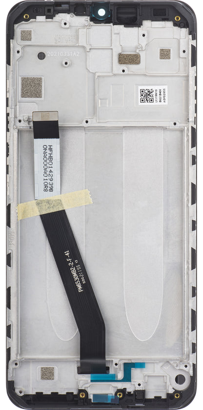 Дисплей с тъчскрийн Xiaomi Redmi 9, с рамка, черен, Service Pack 5600050J1900