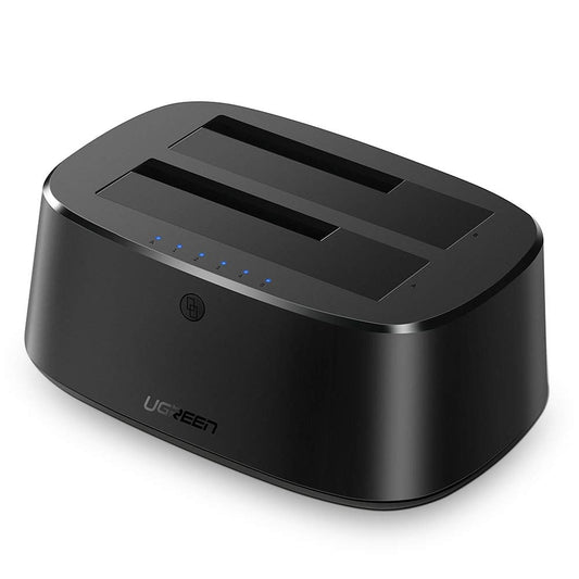 Докинг станция UGREEN CM198 (50857) за HDD / SSD SATA 2.5 инча / 3.5 инча, Черен