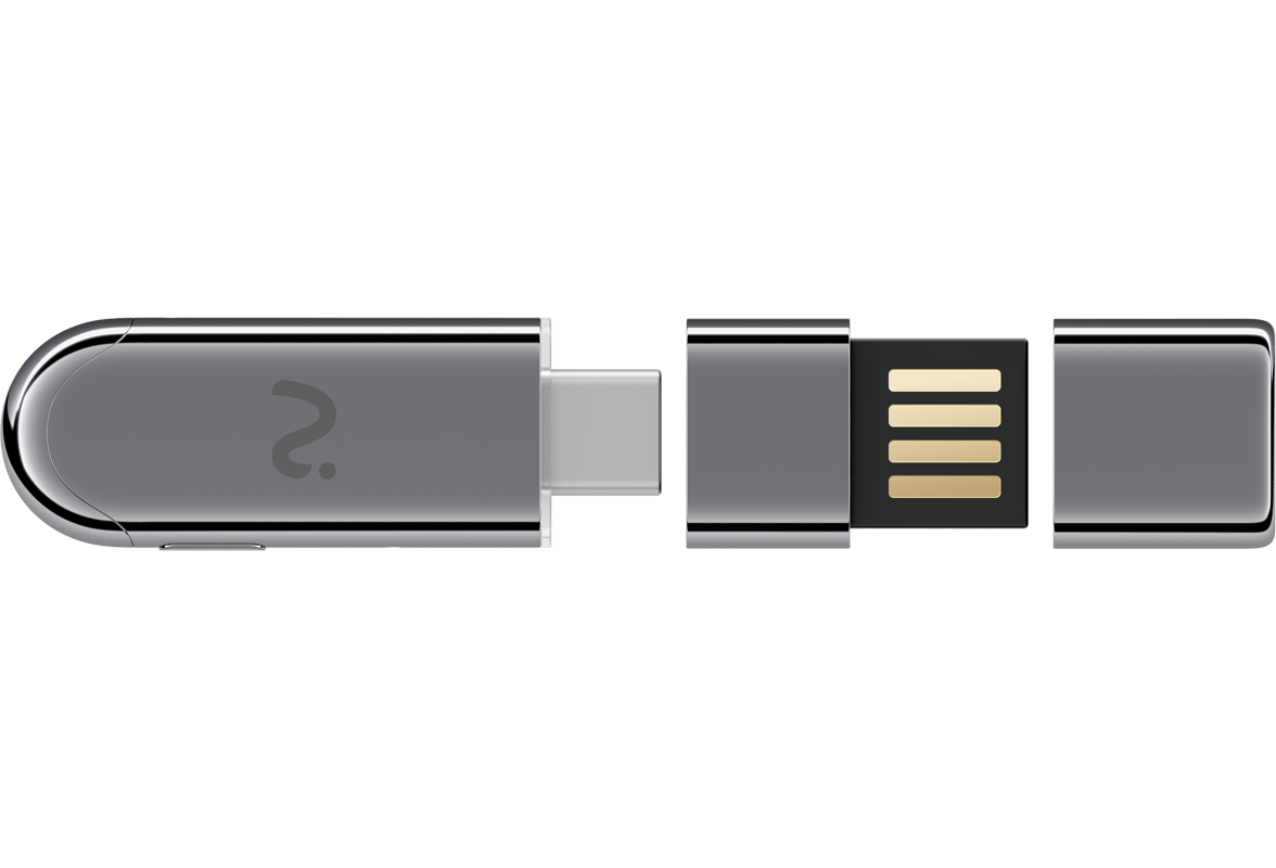 Донгъл за запис / диктофон Viaim NoteKit AI, USB-C / USB-A, сив