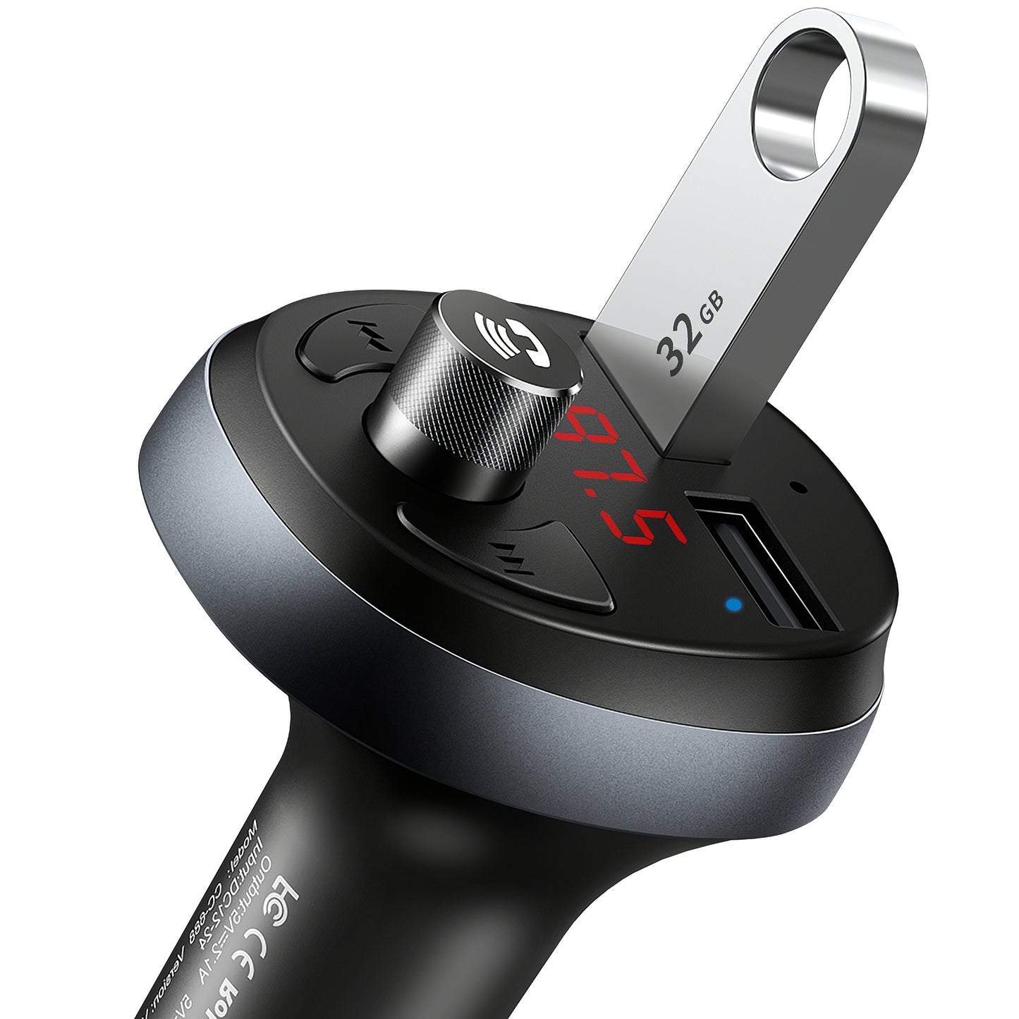 FM Bluetooth модулятор McDodo, 2 x USB-A