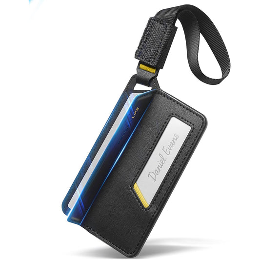Етикет за ръчен багаж / куфар Spigen Luggage Tag LF510, черен AHP09776