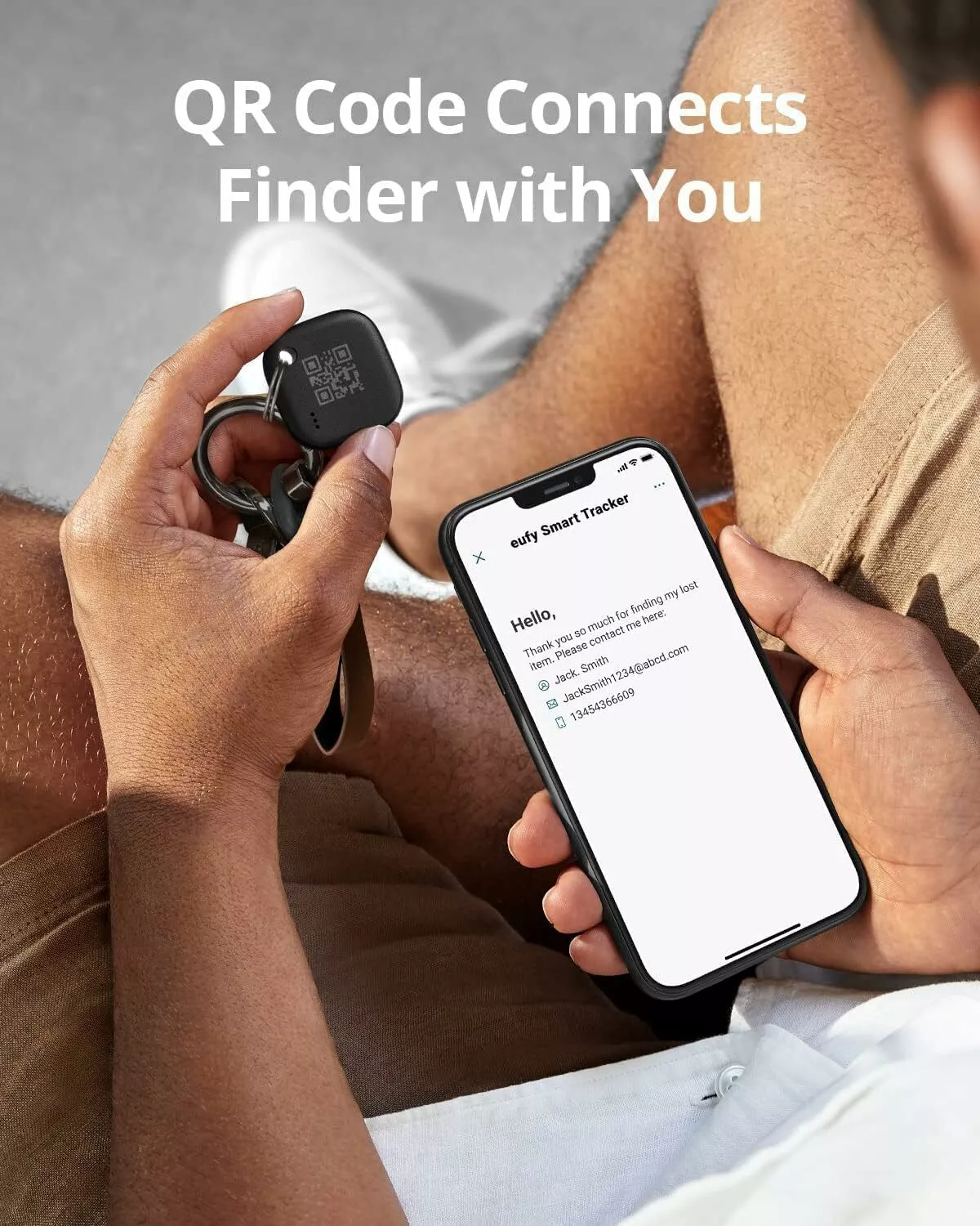 Eufy Security SmartTrack Link за iOS Series, комплект от 4 броя, черен E87B0012