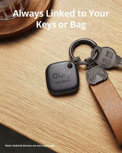 Eufy Security SmartTrack Link за iOS Series, комплект от 4 броя, черен E87B0012