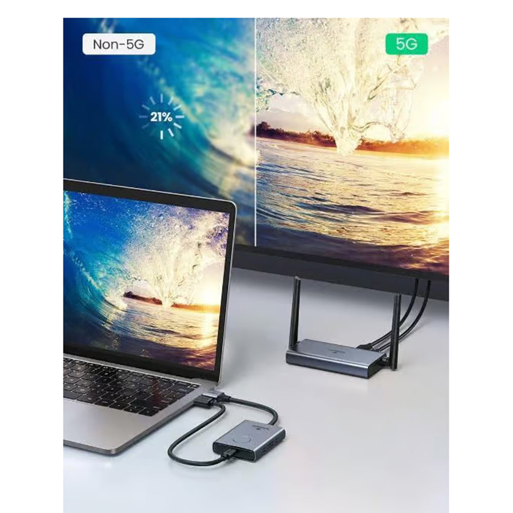 Безжичен HDMI екстендер UGREEN CM506, 1080P, Сив