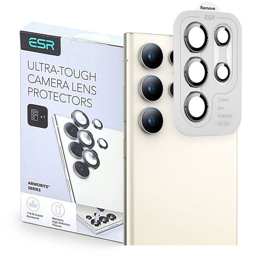 Фолио за защита на задната камера ESR Armorite за Samsung Galaxy S25 Ultra S938, закалено стъкло, черно
