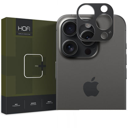 HOFI ALUCAM PRO+ Защитна рамка за задна камера за Apple iPhone 15 Pro Max / 15 Pro, черна