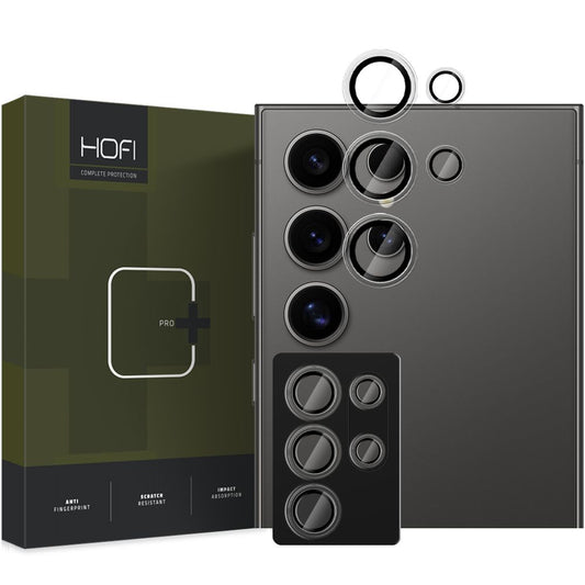 Протектор за задна камера HOFI CamRing PRO+ за Samsung Galaxy S25 Ultra S938, закалено стъкло, черен