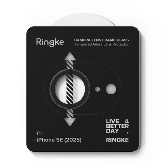 Фолио за защита на задната камера Ringke за Apple iPhone 16e, Закалено стъкло, Комплект 2 броя, Черно