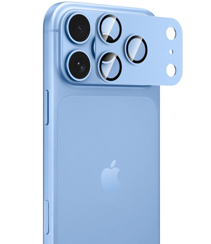 Протектор за задната камера Tech-Protect CamFull Fit+ за Apple iPhone 18 Pro Max, закалено стъкло, светлосиньо
