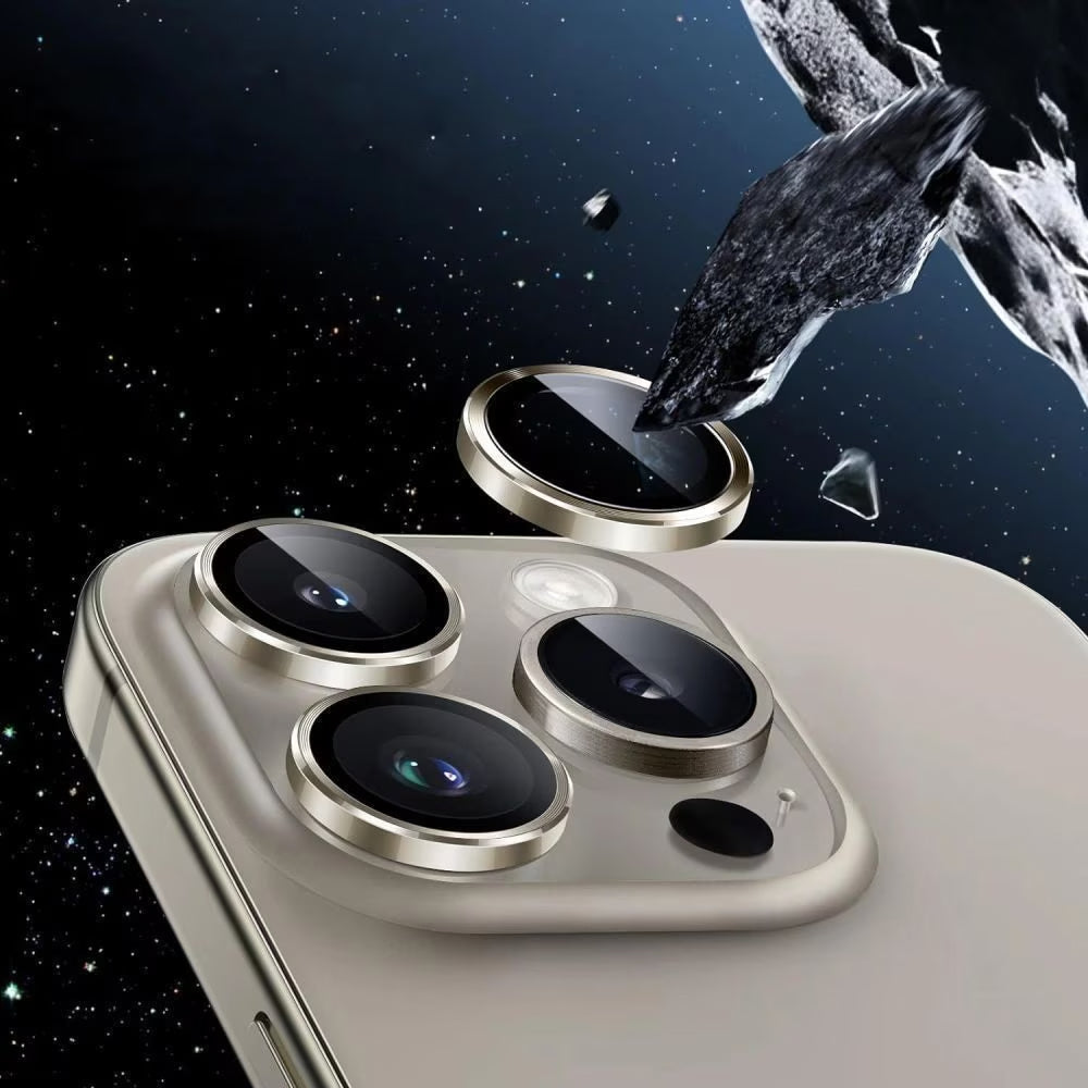 Защитно фолио за задна камера Tech-Protect CamRing Fit+ за Apple iPhone 17, Закалено стъкло, Черно