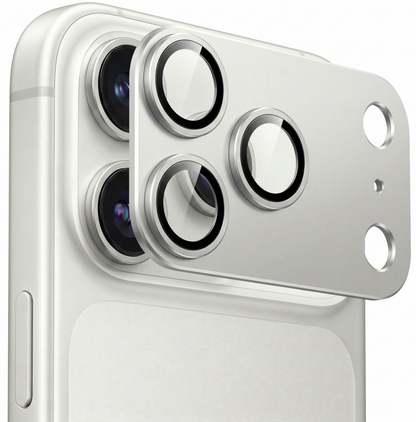Tech-Protect CamFull Fit+ Rear Camera Protective Film for Apple iPhone 18 Pro Max, Tempered Glass, Silver